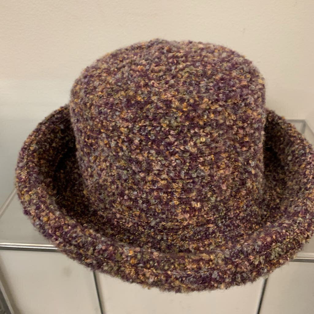 Liz Claiborne Purple/ Multi Knit Sweater Hat