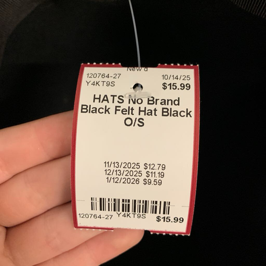 Black Felt Hat