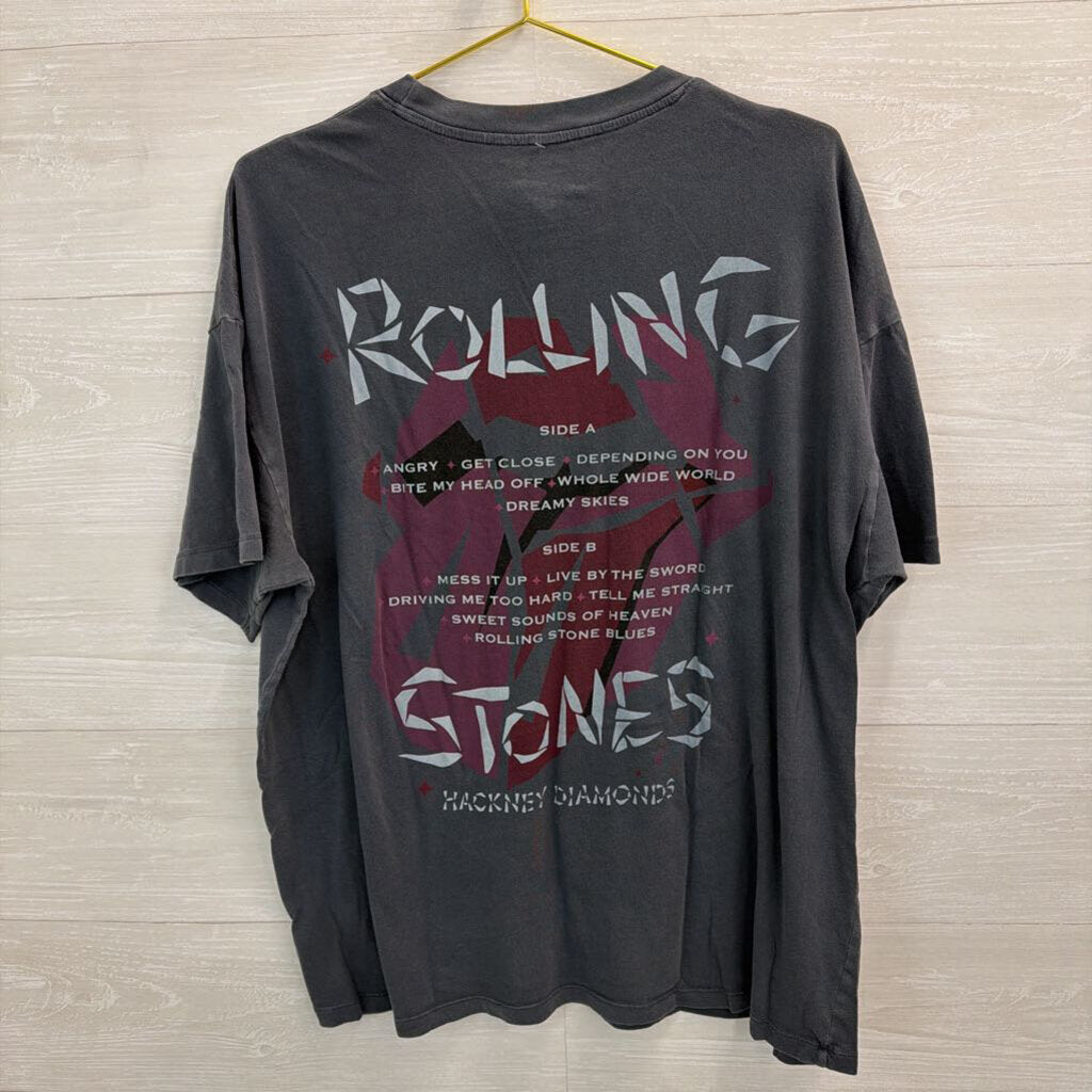 American Eagle Dark Grey Rolling Stones Tee L/XL