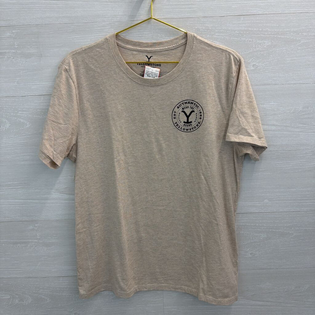 Yellowstone Beige Graphic Tee Large