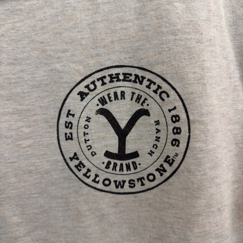 Yellowstone Beige Graphic Tee Large