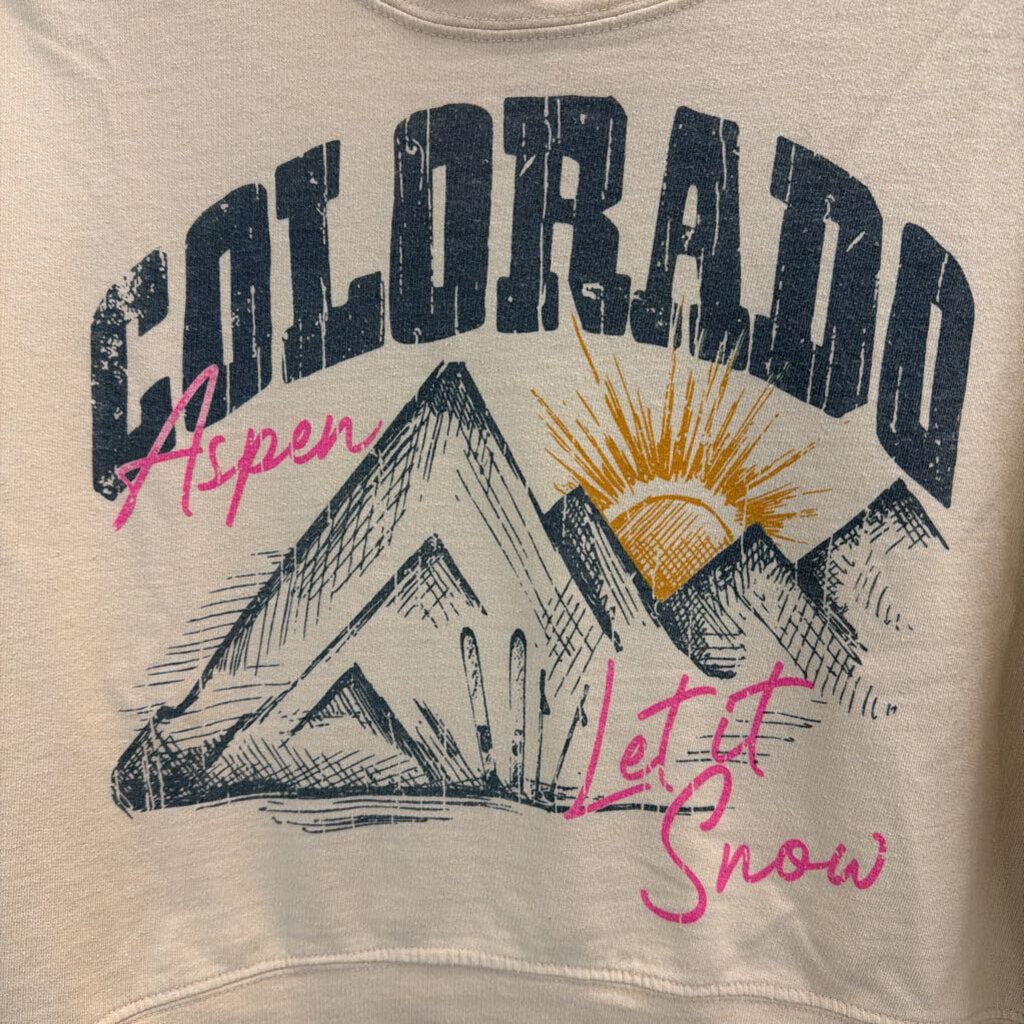 Altar'd State Cropped Graphic Sweatshirt Small