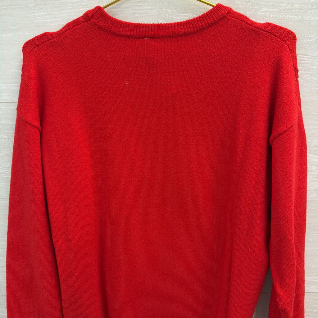 Christmas Tree Sweater Red Small