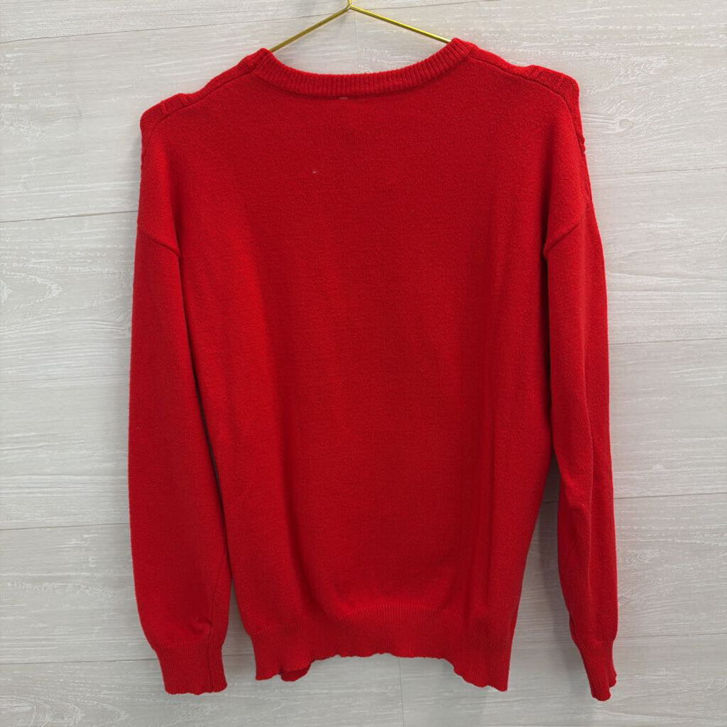 Christmas Tree Sweater Red Small