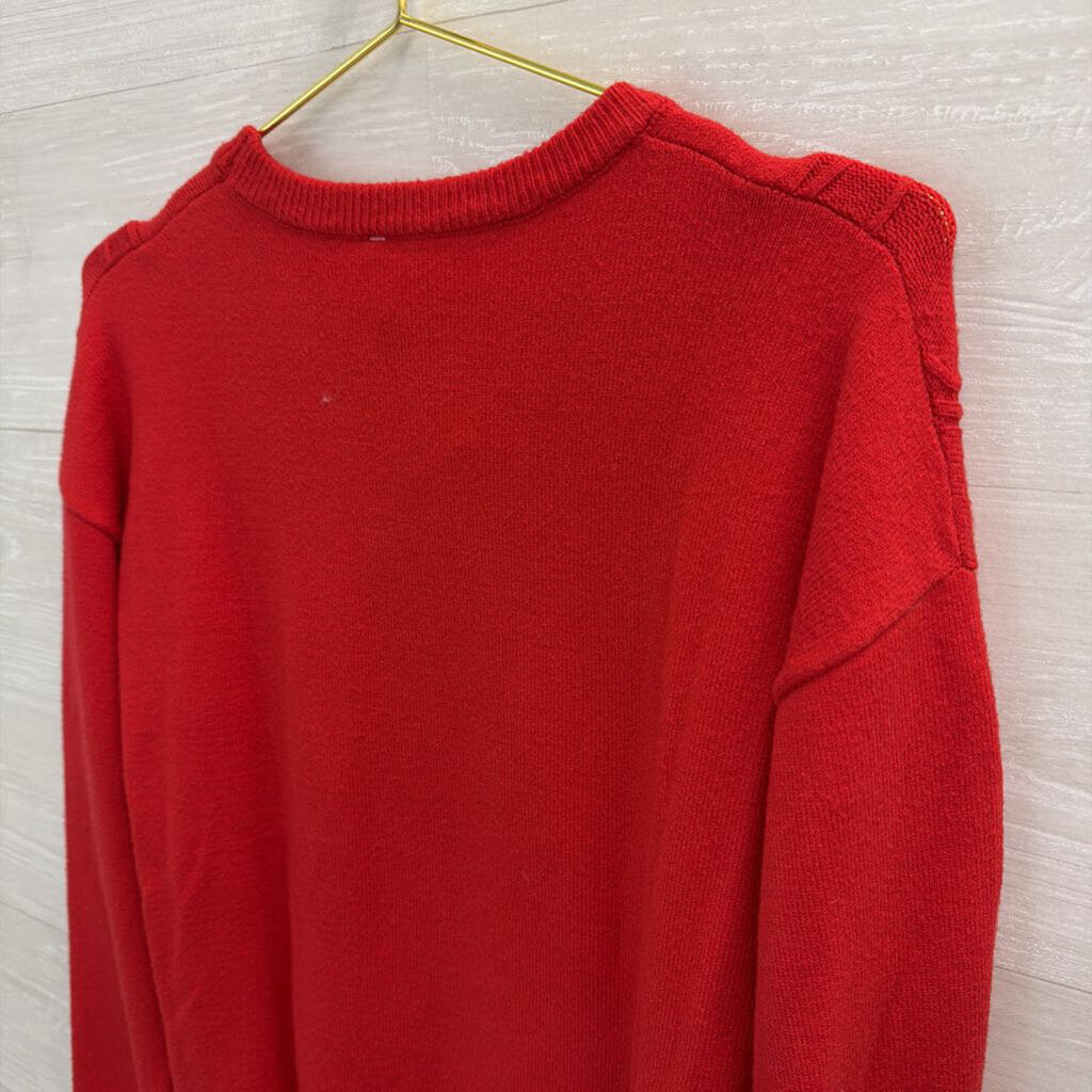 Christmas Tree Sweater Red Small