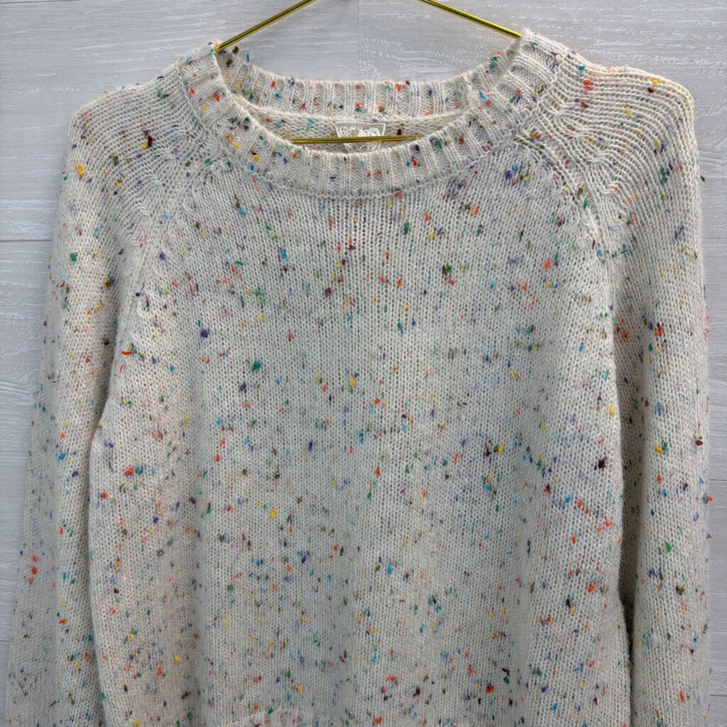 Sadie & Sage White/Multi Sweater Small
