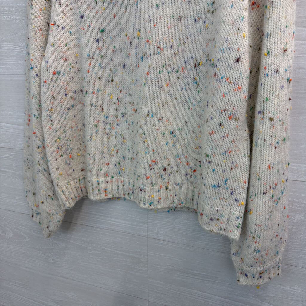 Sadie & Sage White/Multi Sweater Small