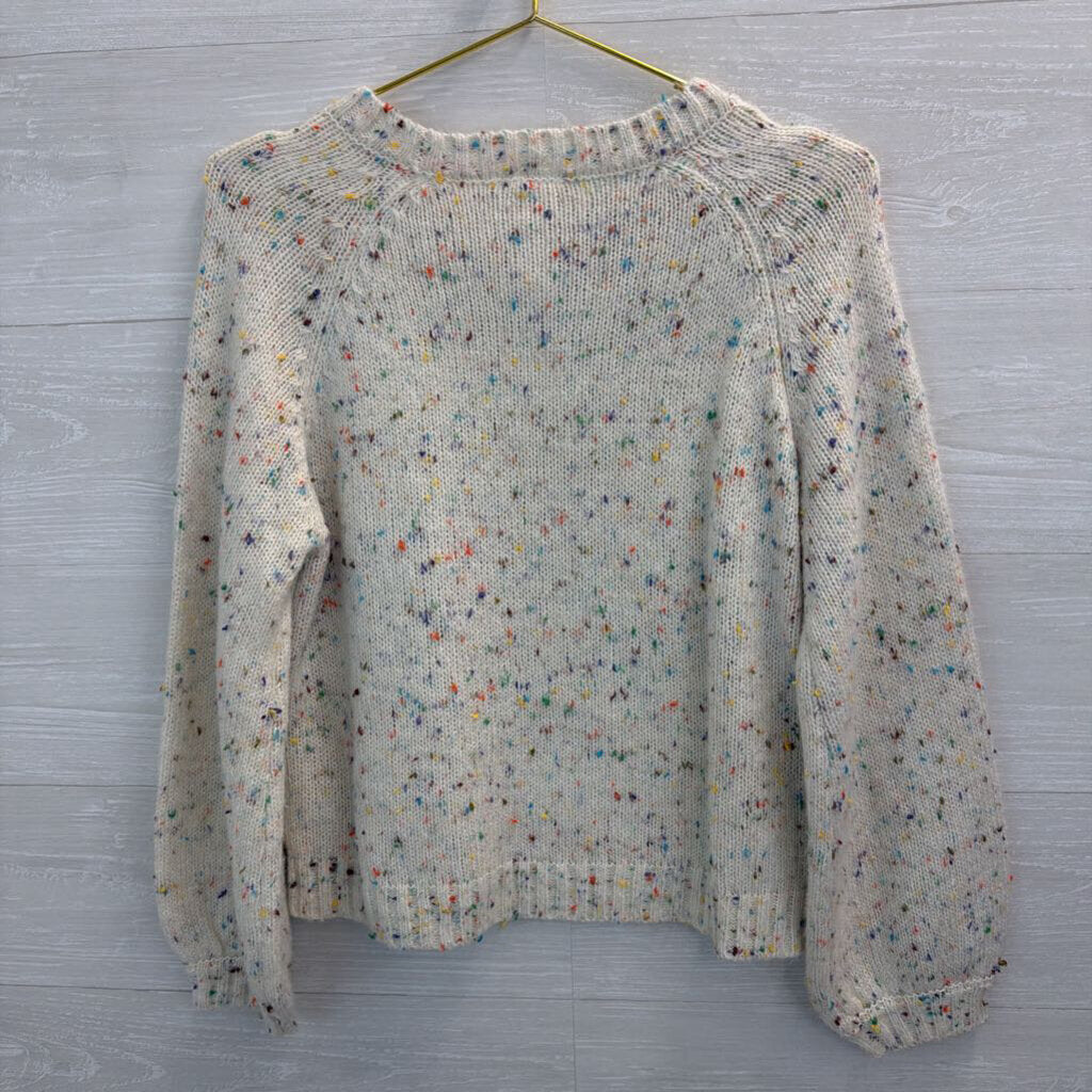 Sadie & Sage White/Multi Sweater Small