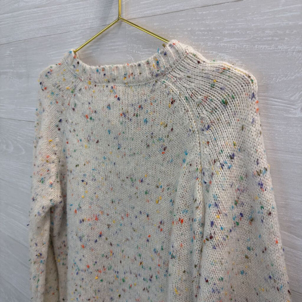 Sadie & Sage White/Multi Sweater Small