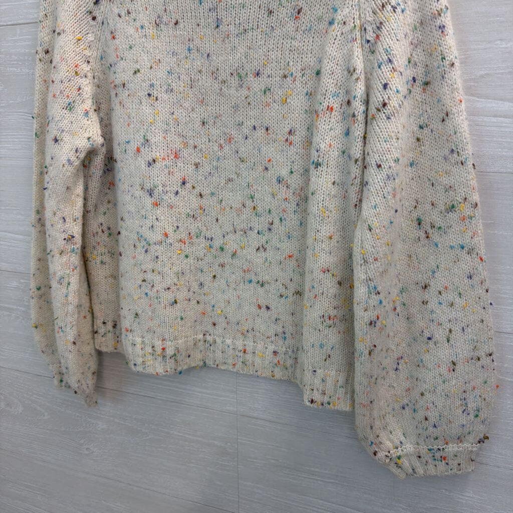 Sadie & Sage White/Multi Sweater Small
