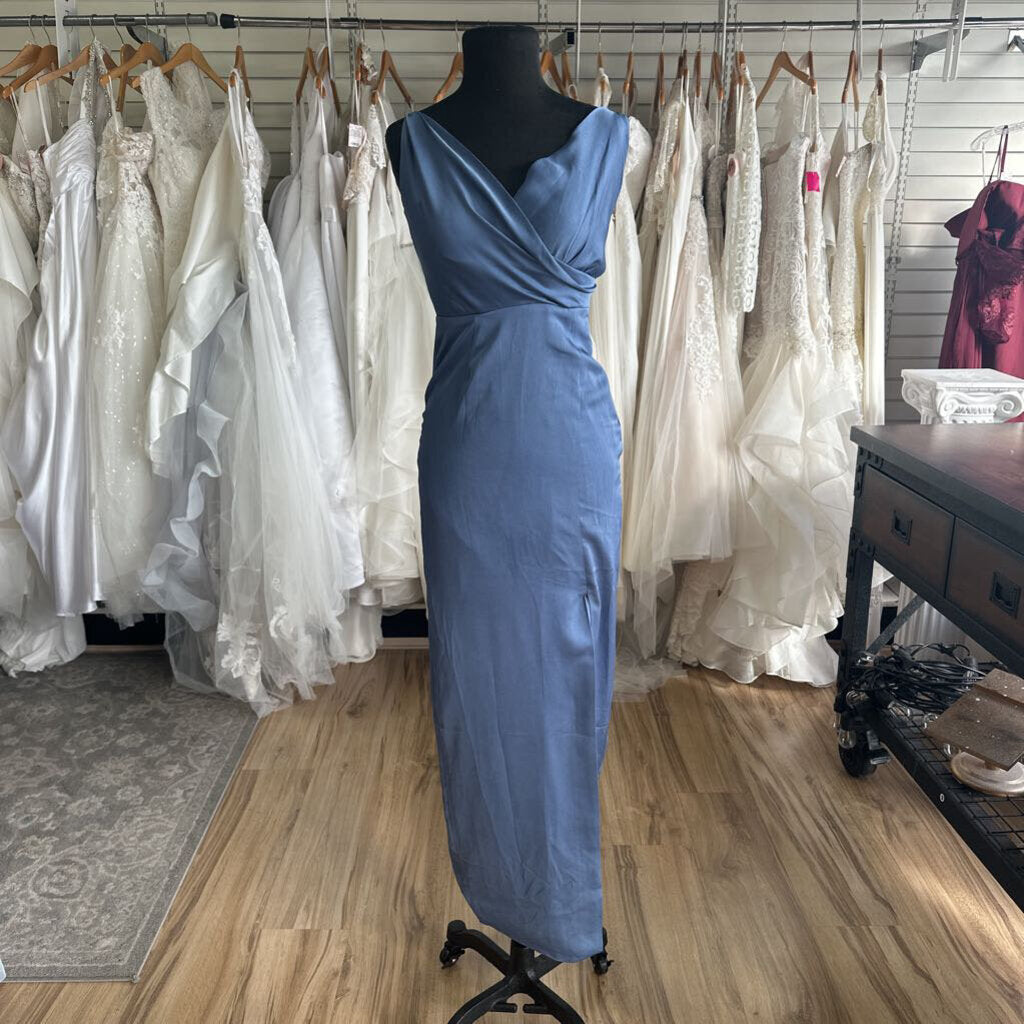Keepsake Dusty Blue Evening Dress XS