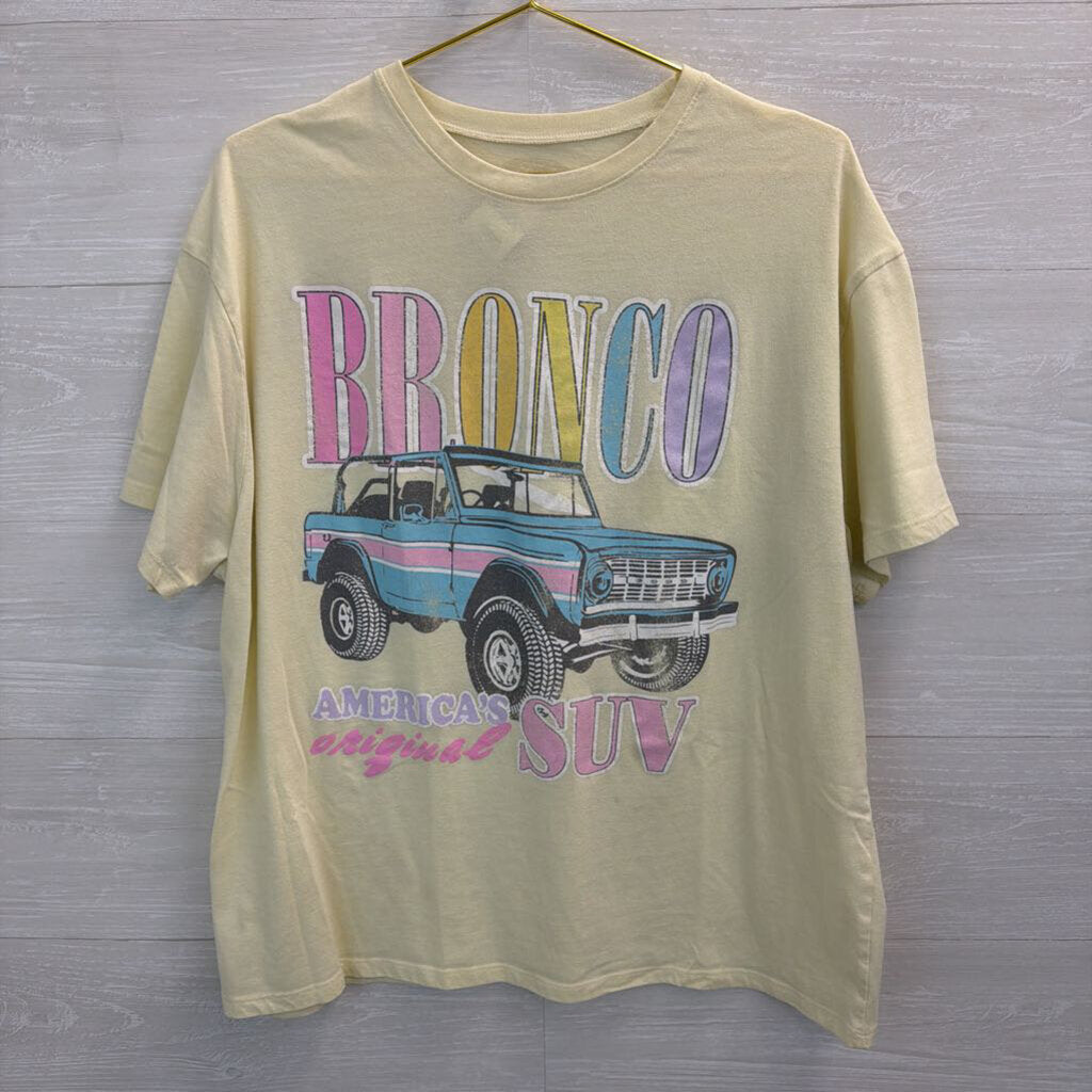 Bronco Yellow Graphic Tee XL