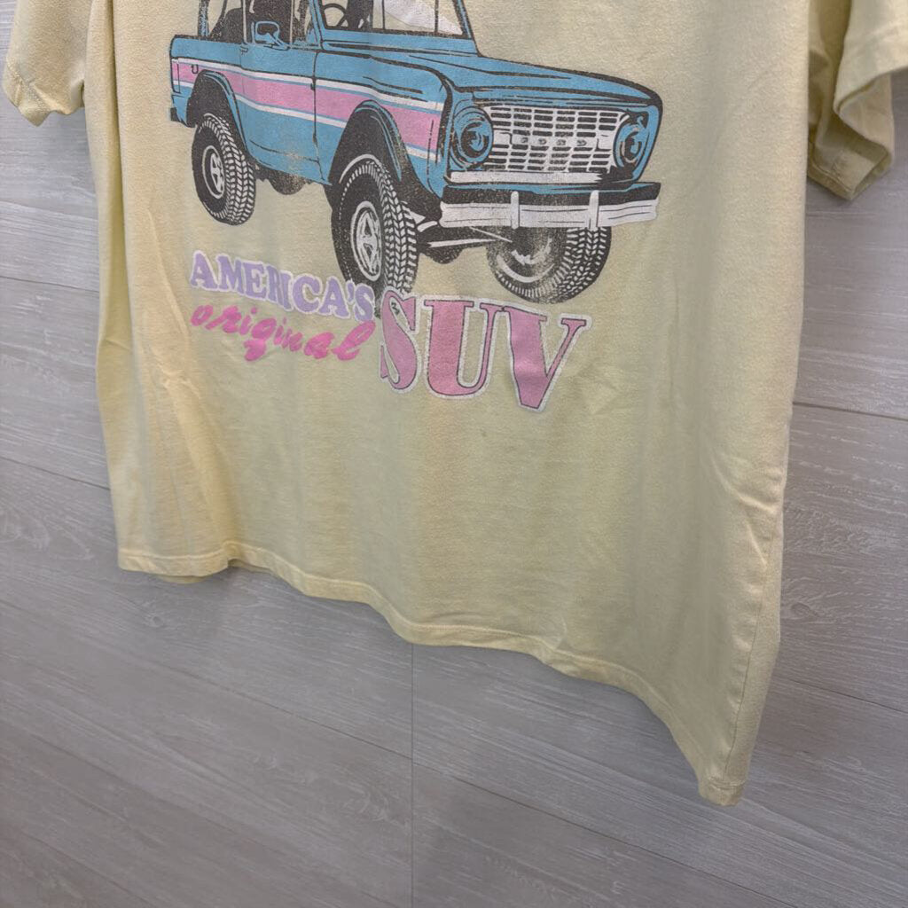 Bronco Yellow Graphic Tee XL