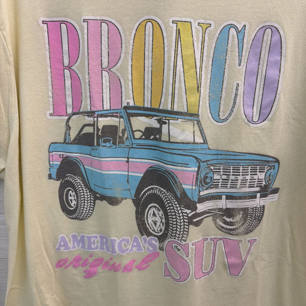 Bronco Yellow Graphic Tee XL