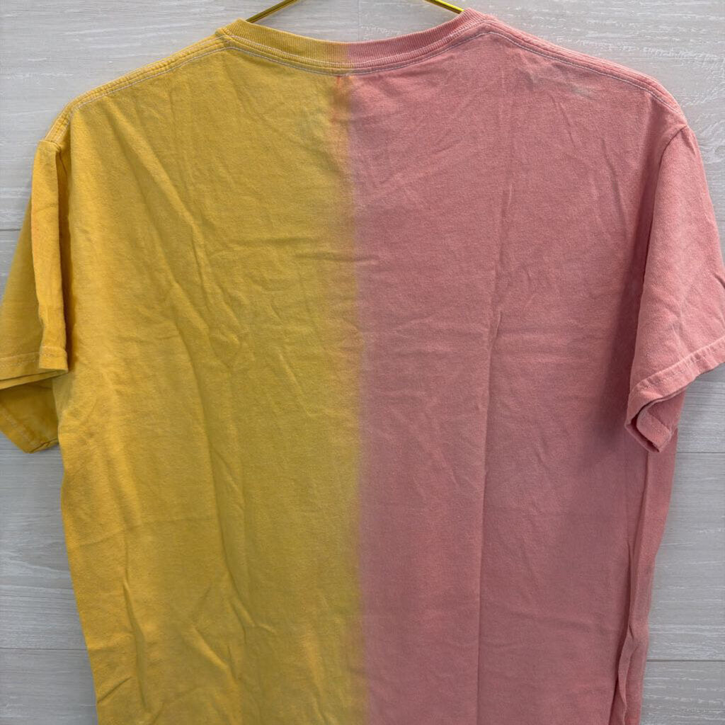 Def Leppard Pink/Yellow Graphic Tee S/M