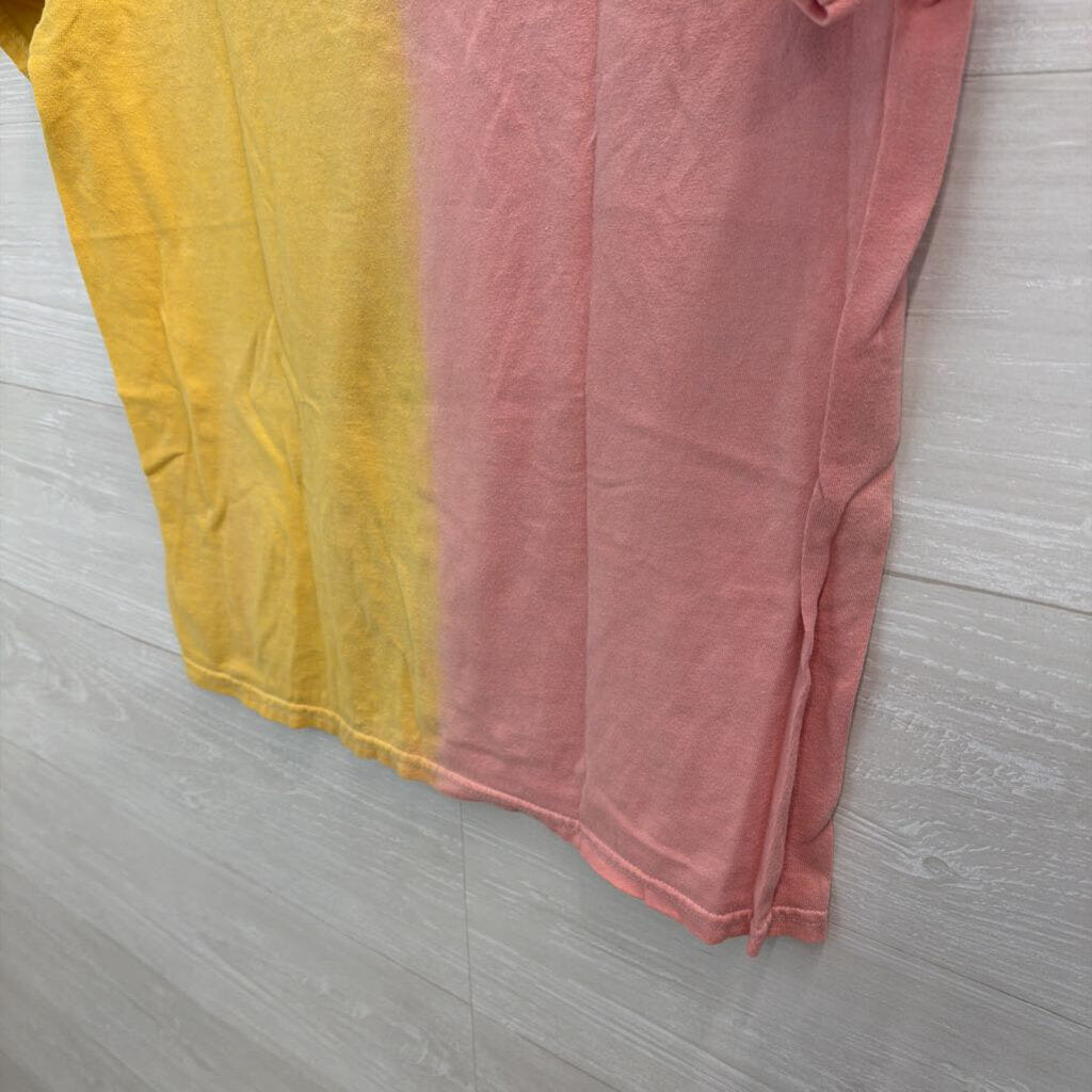 Def Leppard Pink/Yellow Graphic Tee S/M