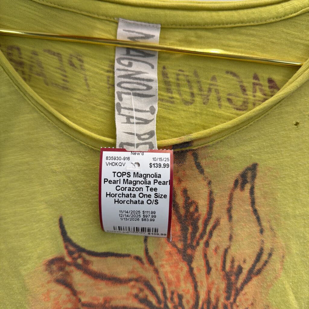 Magnolia Pearl Corazon Tee Horchata One Size