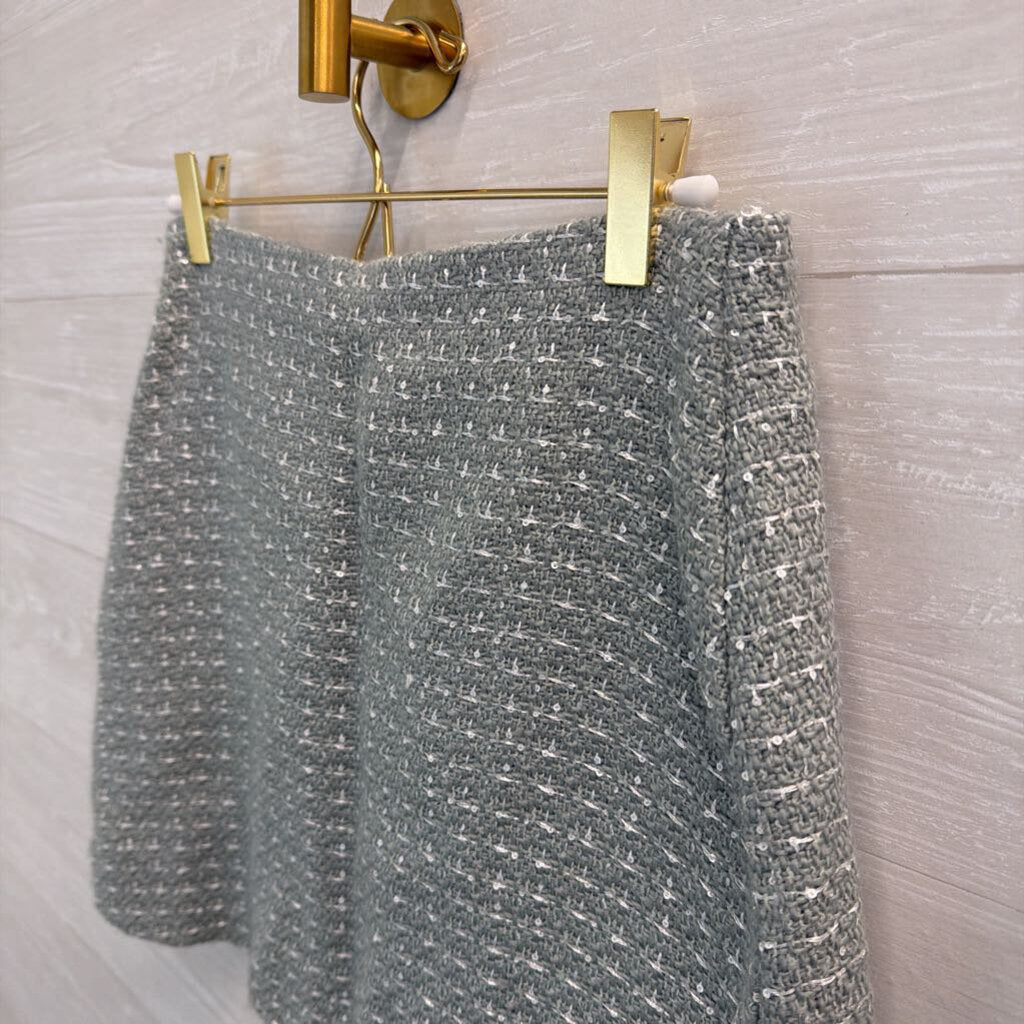 Express Green Tween Button Front Mini Skirt 4