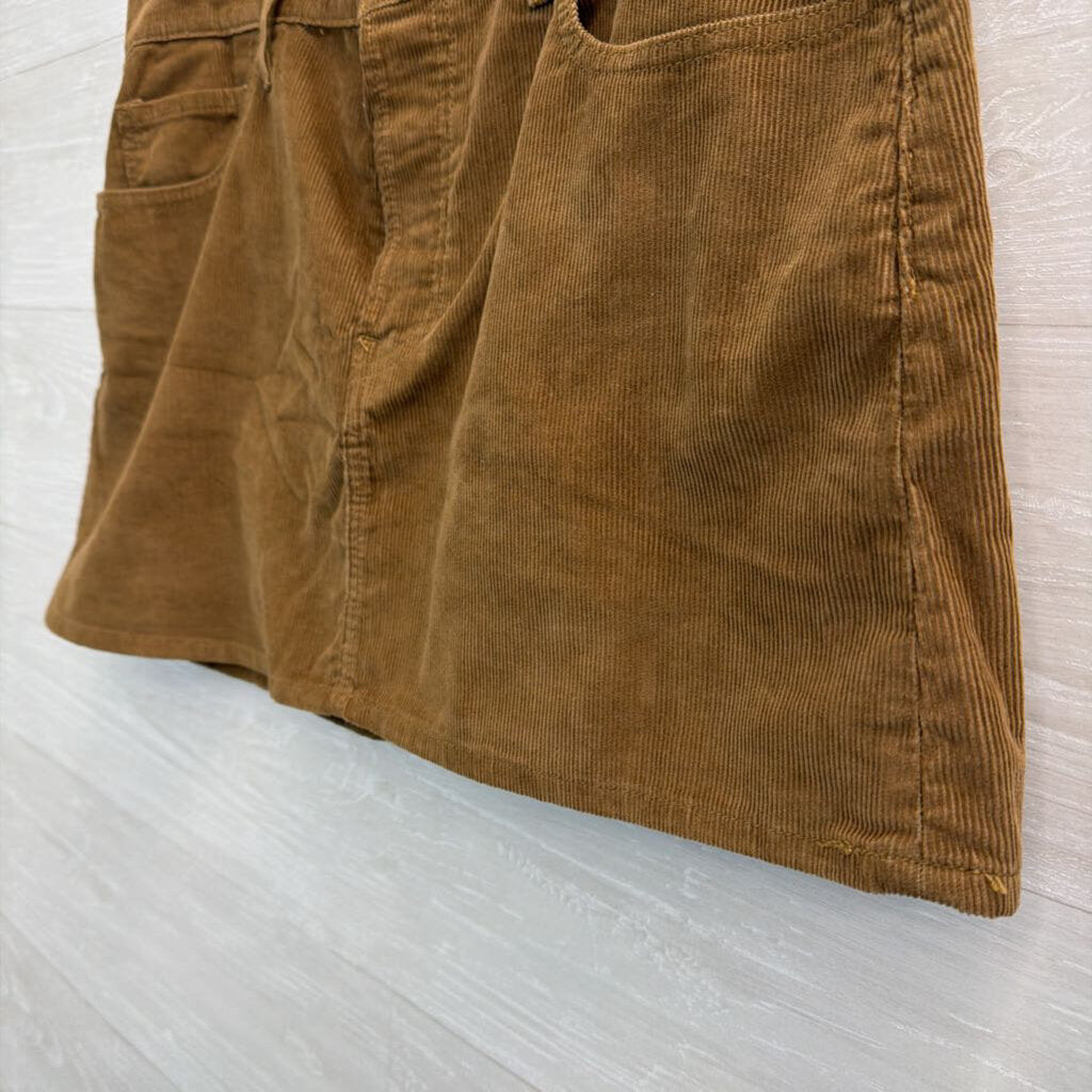Levi Brown Corduroy Mini Skirt 33
