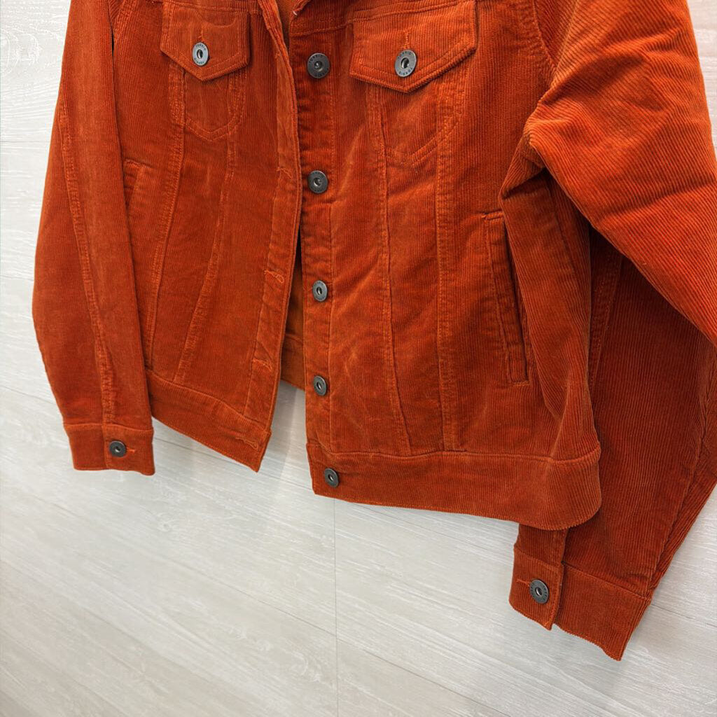 Torrid Orange/ Cream Trim Corduroy Jacket 0