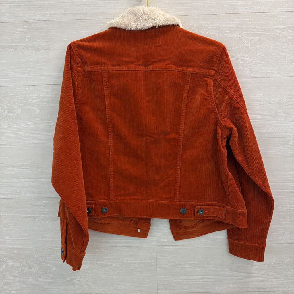 Torrid Orange/ Cream Trim Corduroy Jacket 0