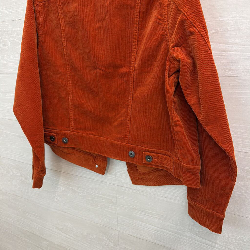 Torrid Orange/ Cream Trim Corduroy Jacket 0