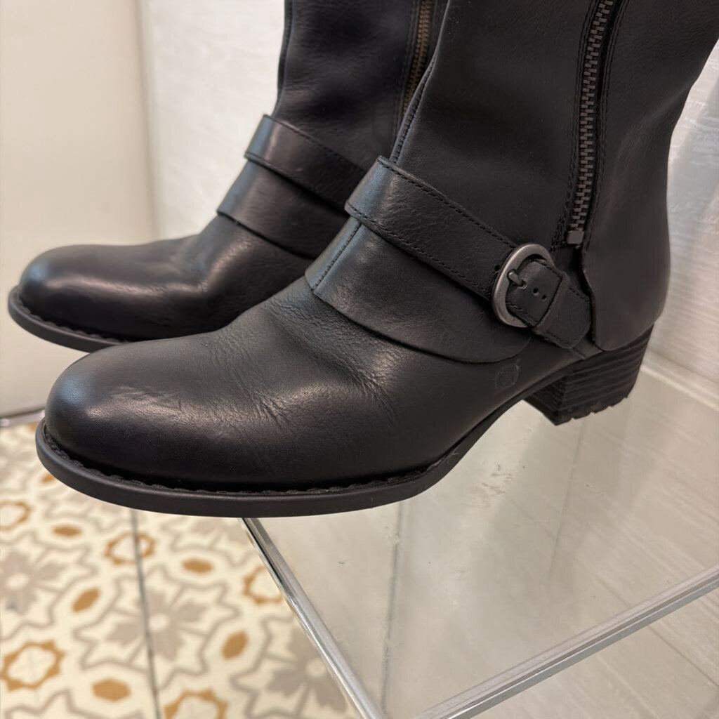 Born Black Leather Aubra Boots 11
