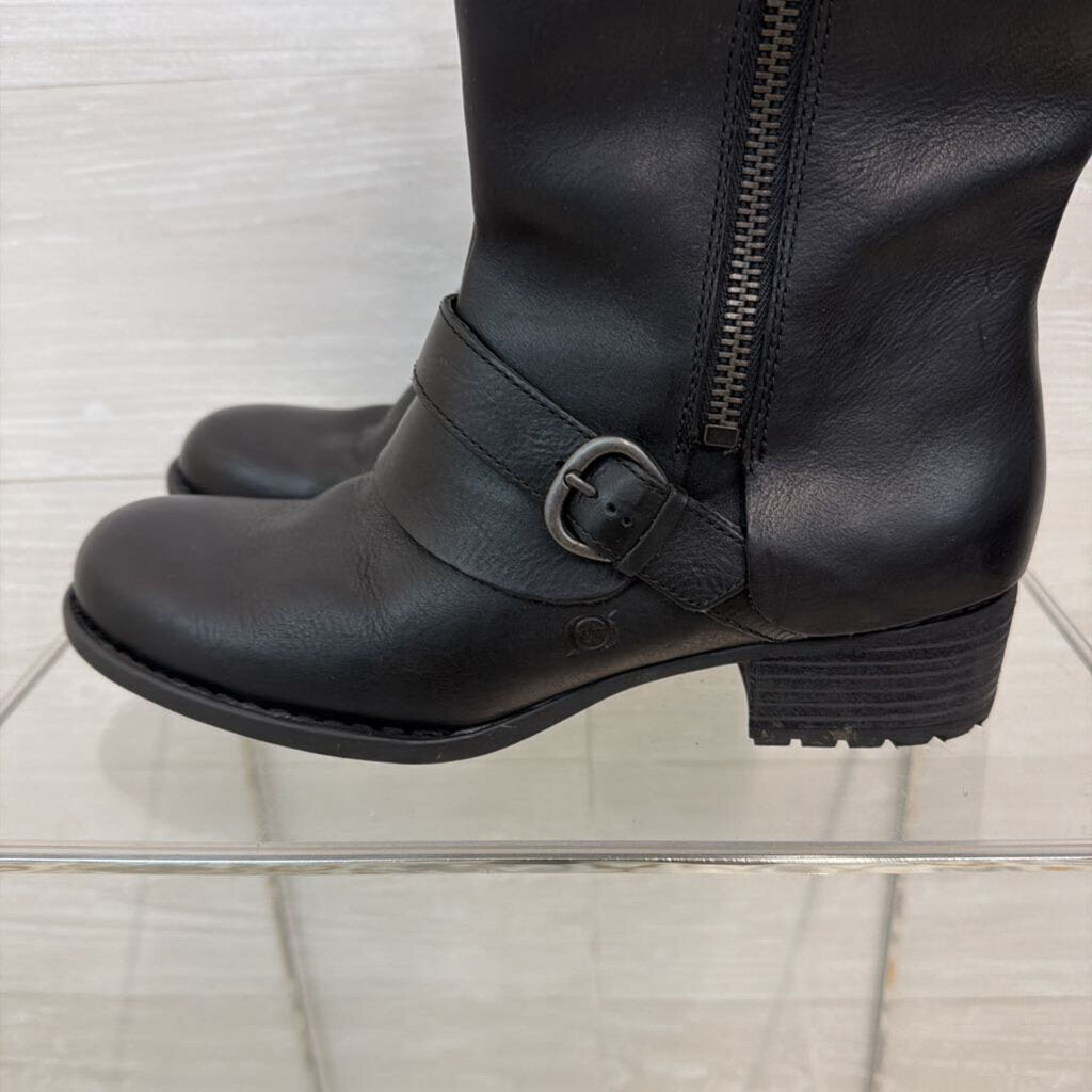 Born Black Leather Aubra Boots 11