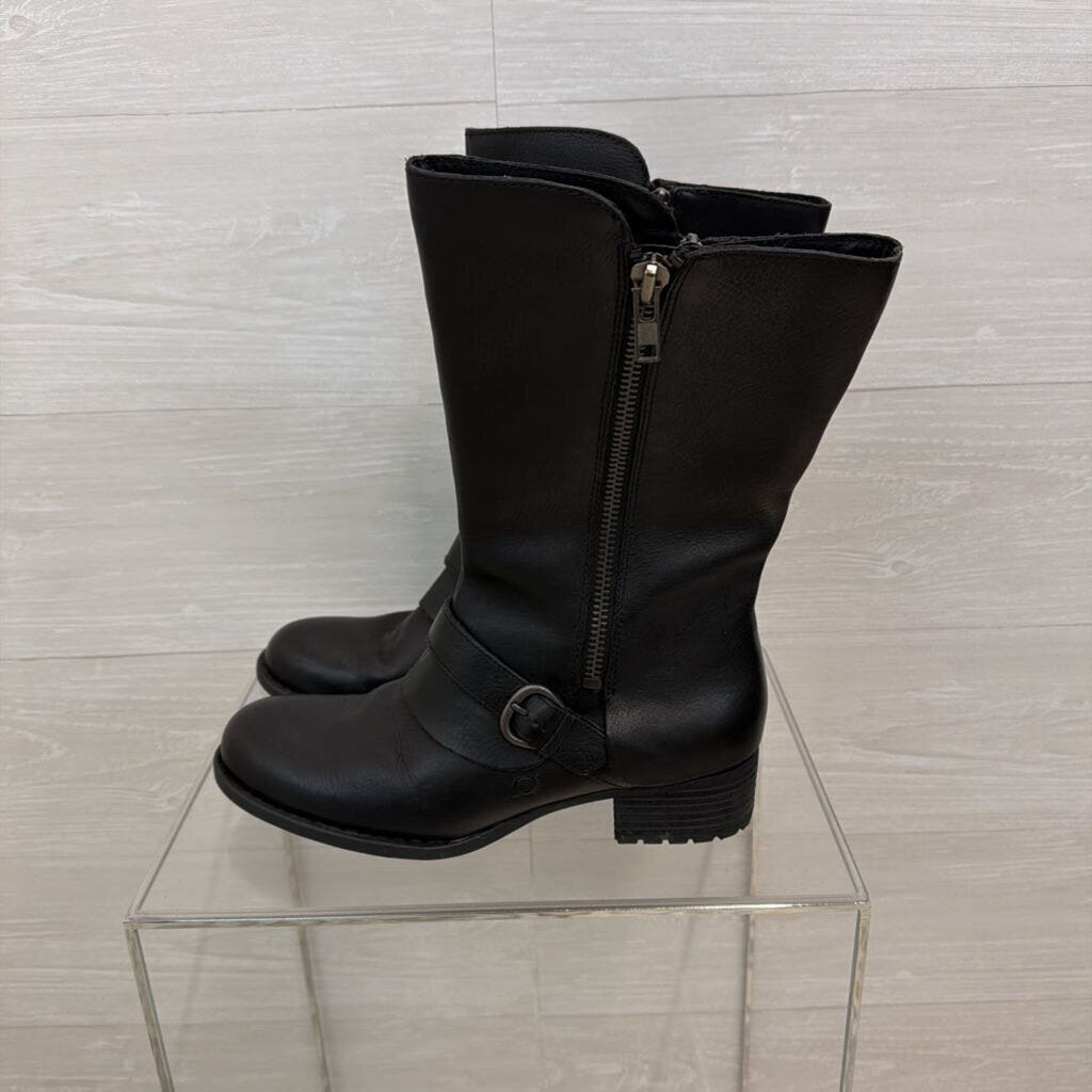 Born Black Leather Aubra Boots 11