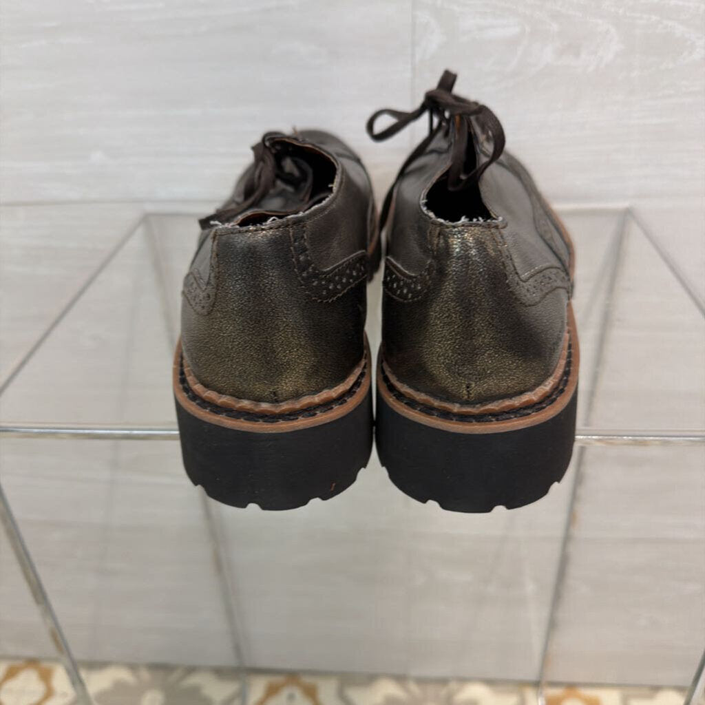 Brogues Metallic Wingtip Loafers 11
