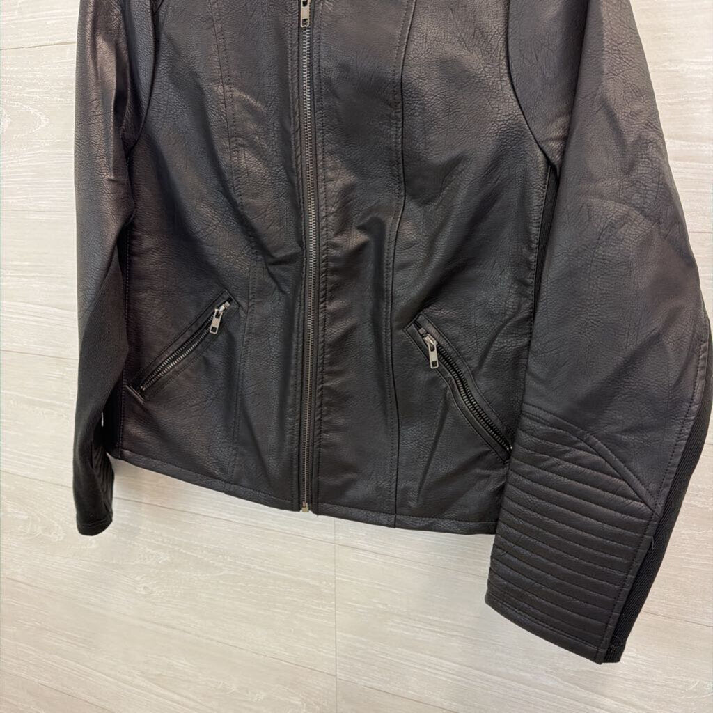 Torrid Black Faux Leather Moto Jacket 00