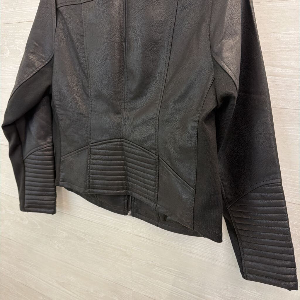 Torrid Black Faux Leather Moto Jacket 00