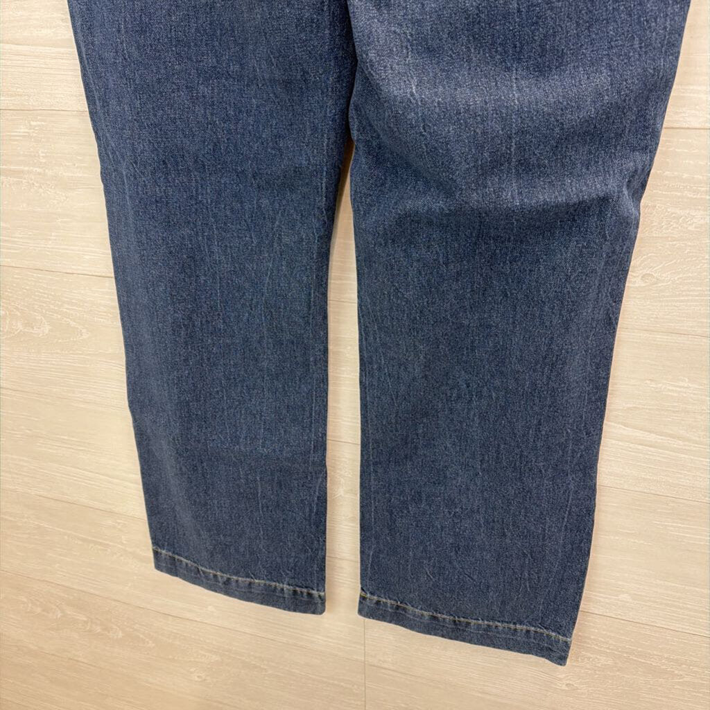Fashion Nova Dark Wash Straight Leg Jeans 16