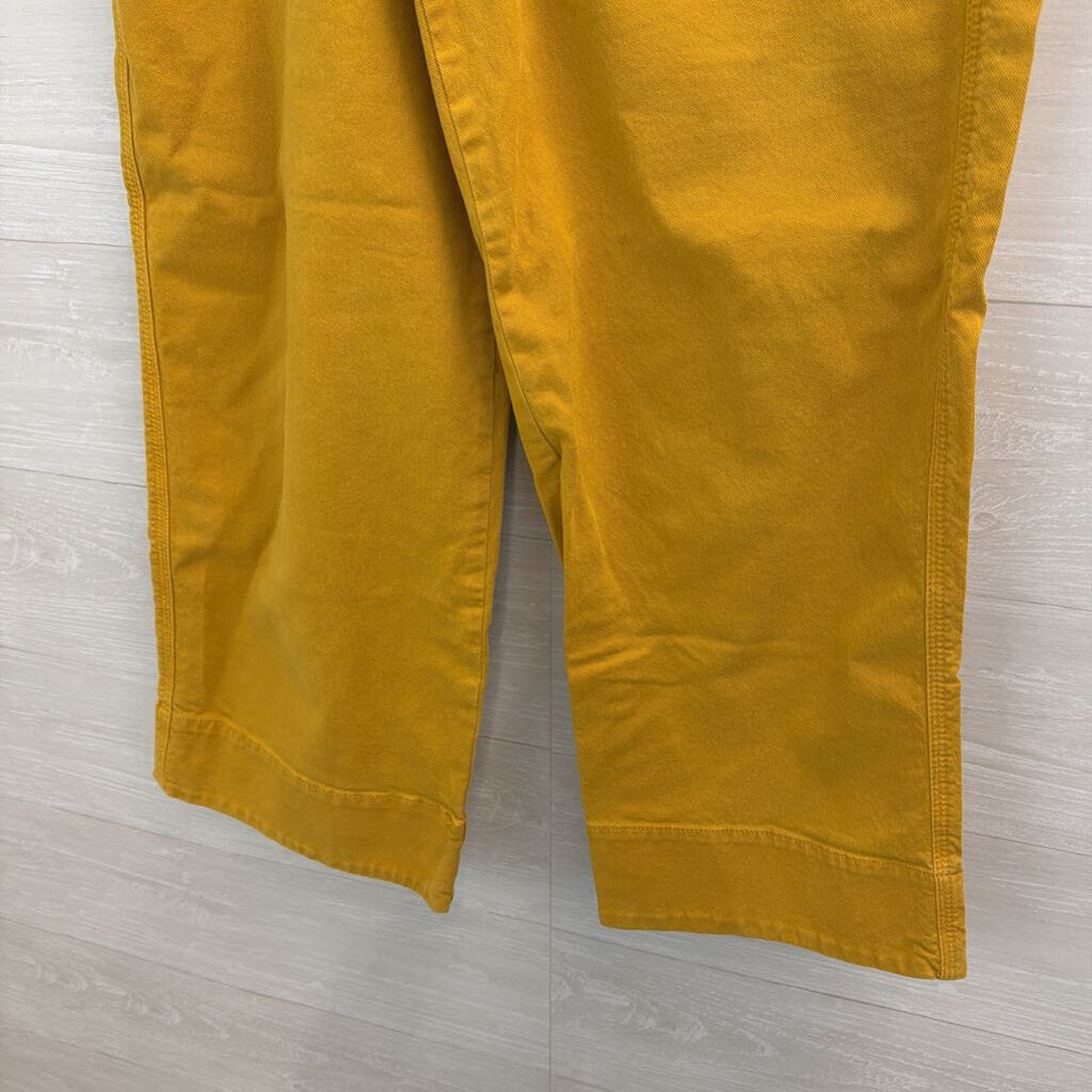 Loft Yellow Denim Wide Leg Pants 30