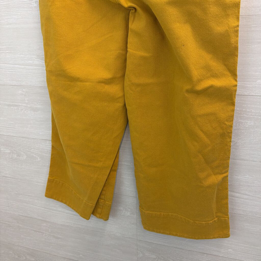 Loft Yellow Denim Wide Leg Pants 30