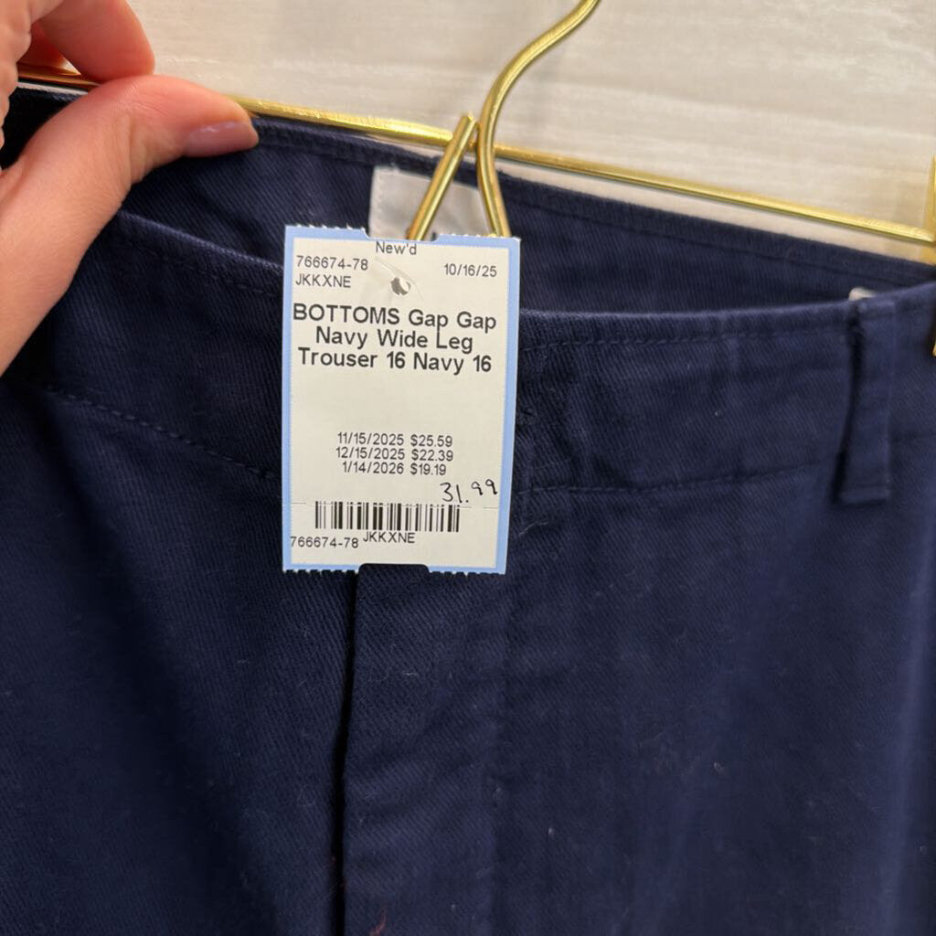 Gap Navy Wide Leg Trouser 16