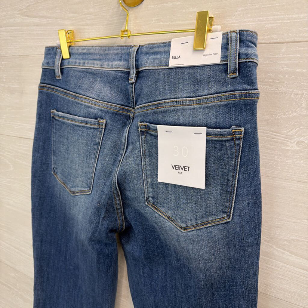 Vervet Bella High Rise Color Block Flare 30
