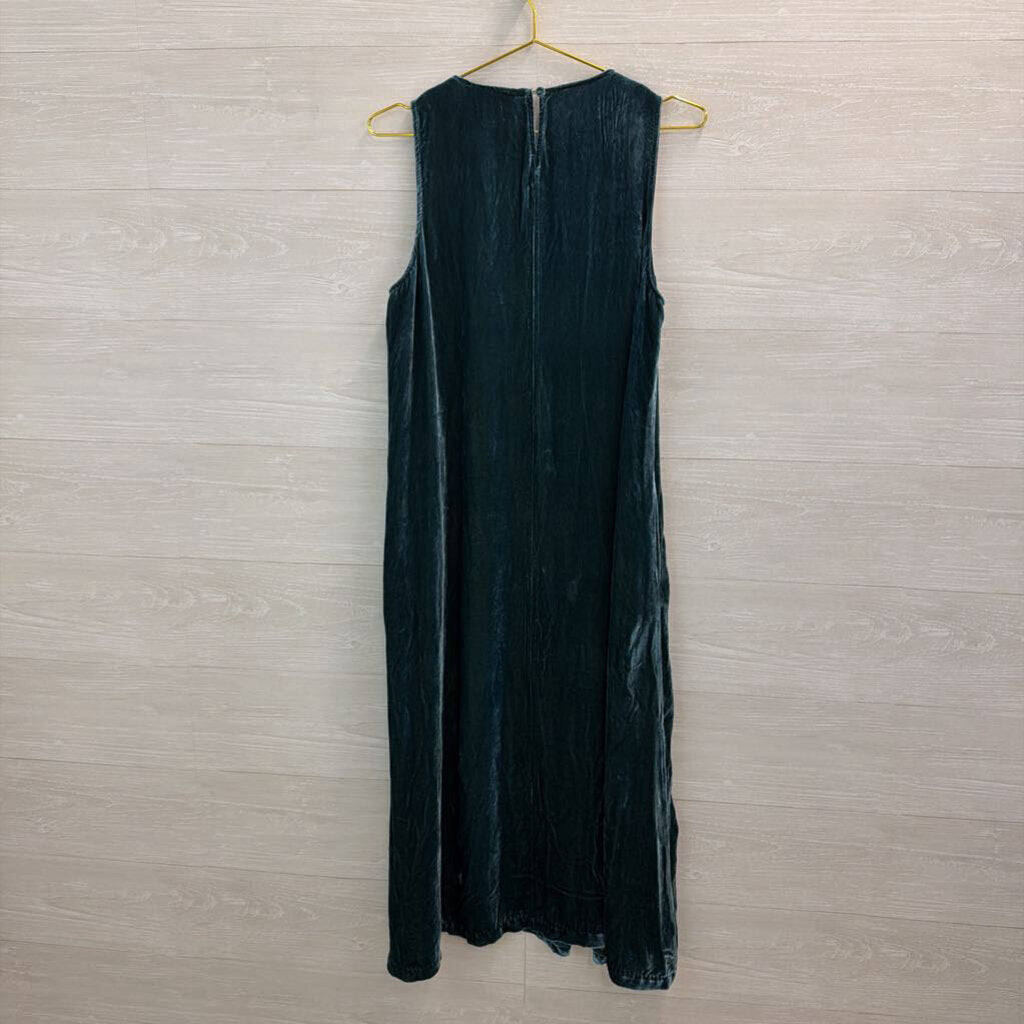 Johnny Was Talithia Velvet Pea V-neck Dress M