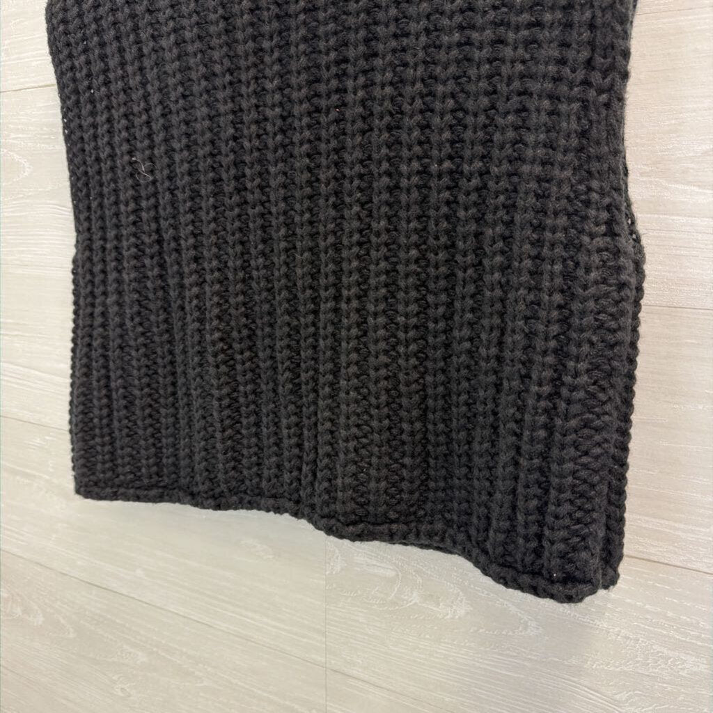 Wisteria Lane Black/Gold Knit Sweater Vest Large