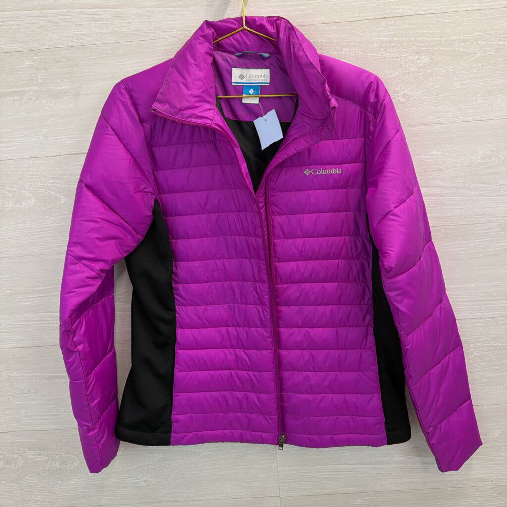 Columbia Powder Pillow Jacket Pink/Black Large