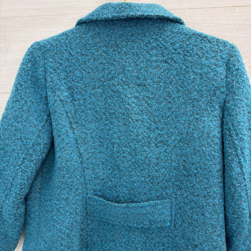 Cabi Teal Boucle Wool Blend Blazer 10