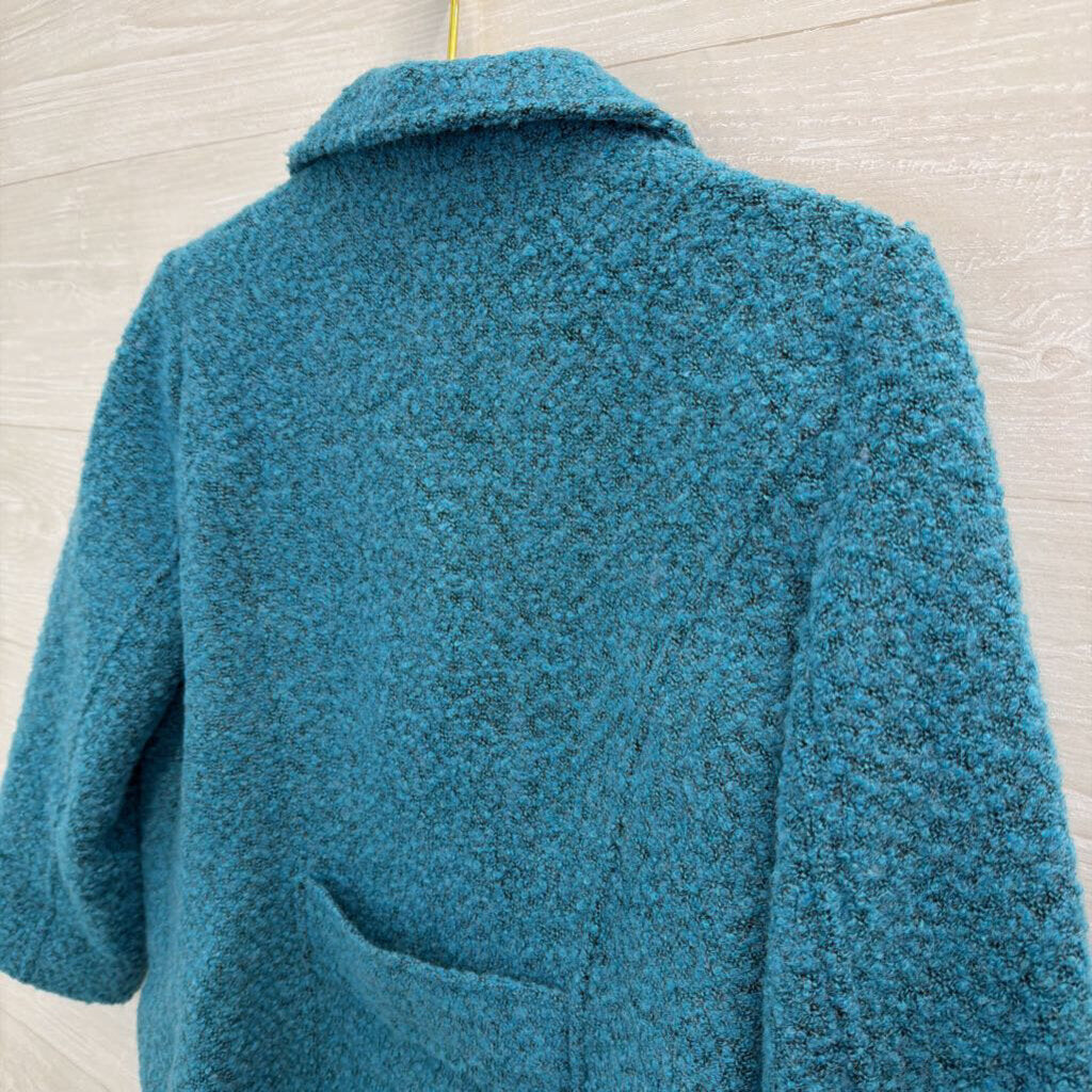 Cabi Teal Boucle Wool Blend Blazer 10