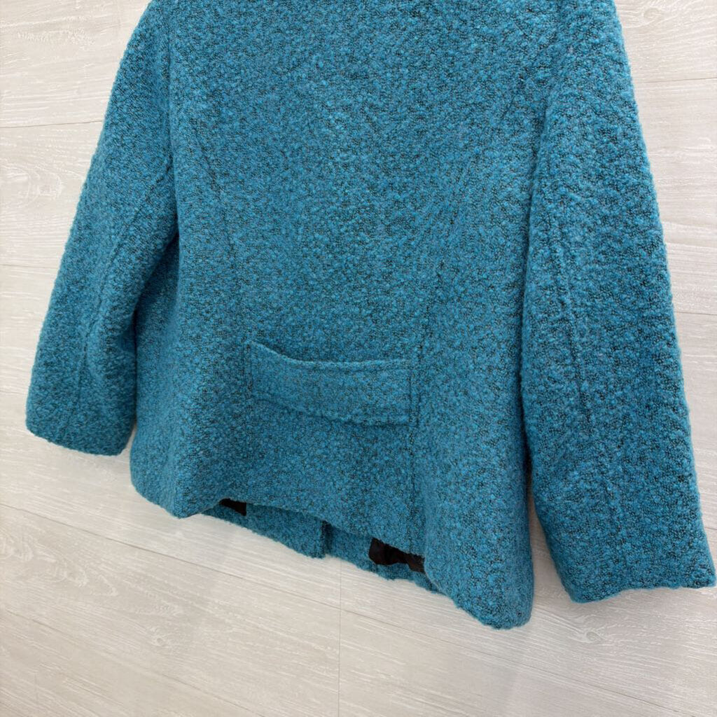 Cabi Teal Boucle Wool Blend Blazer 10