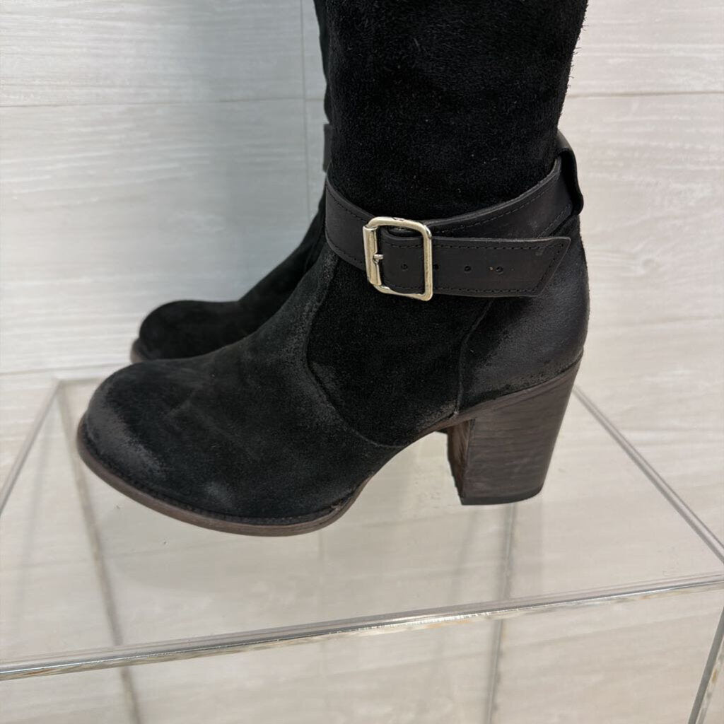 Freebird Black Suede Leather Knee Holland Boots 9