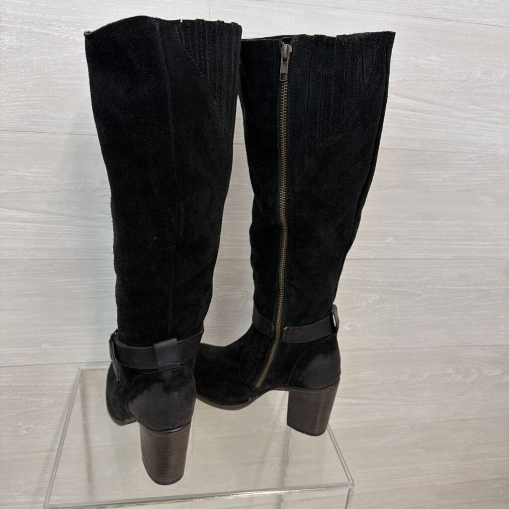 Freebird Black Suede Leather Knee Holland Boots 9
