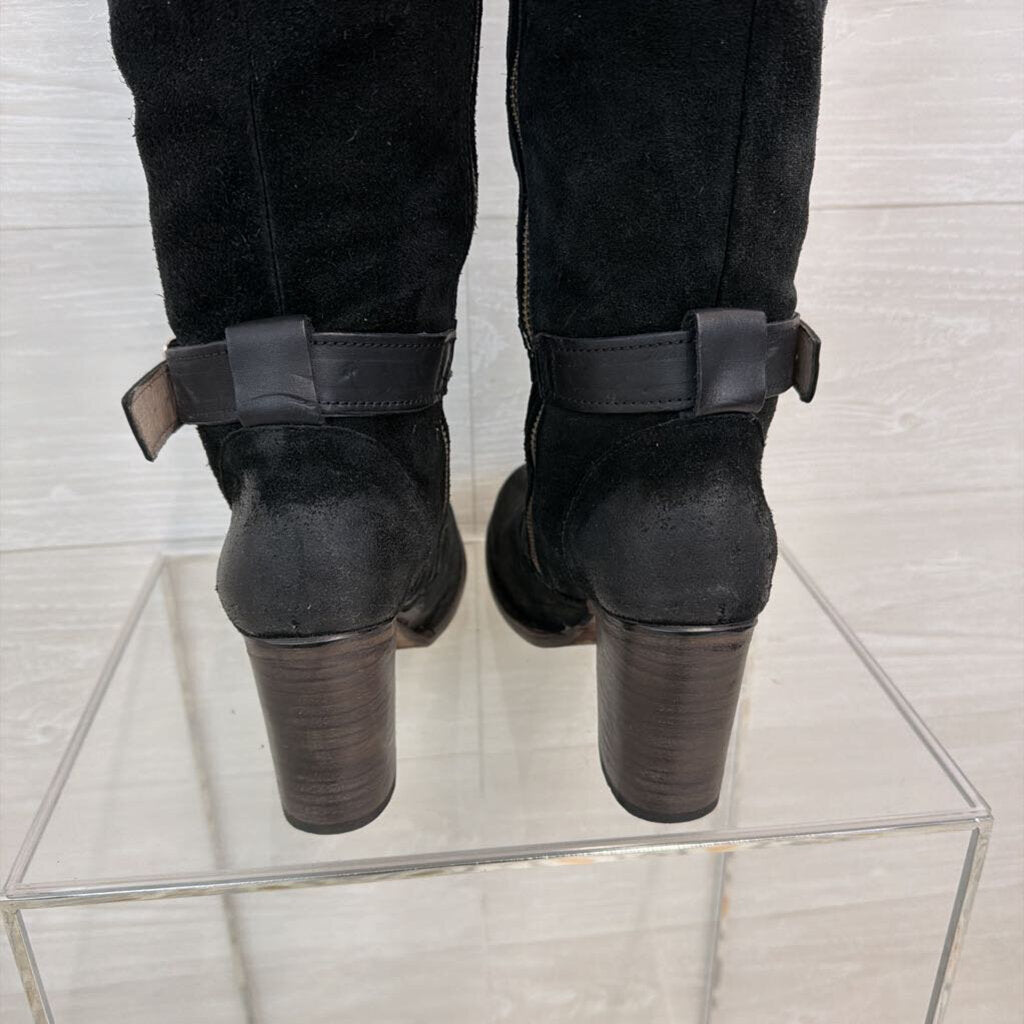 Freebird Black Suede Leather Knee Holland Boots 9