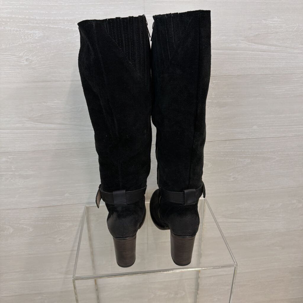 Freebird Black Suede Leather Knee Holland Boots 9
