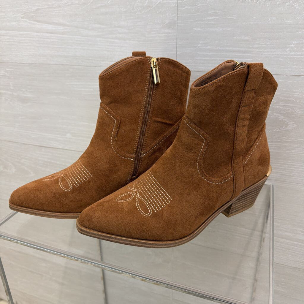 Hey Girl Brown Suede Quittin Time Fashion Western Boots 9