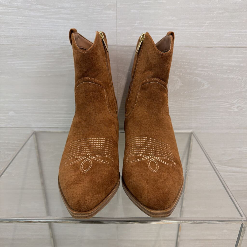 Hey Girl Brown Suede Quittin Time Fashion Western Boots 9