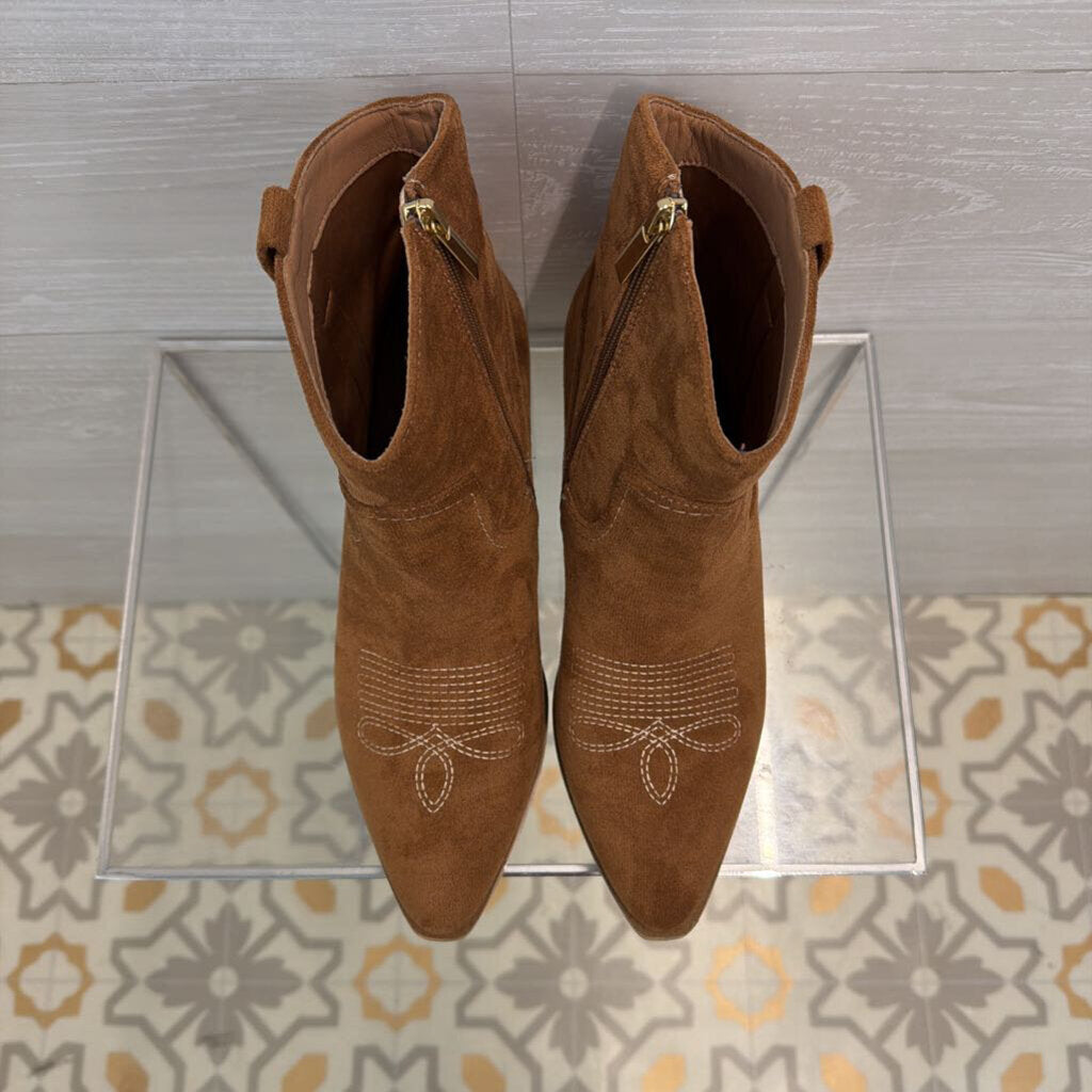 Hey Girl Brown Suede Quittin Time Fashion Western Boots 9